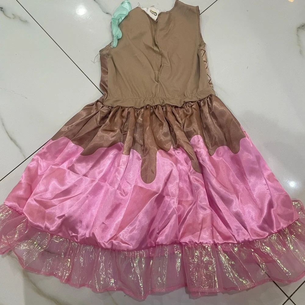Shopkins Girls' Peppa-Mint Classic Costume size 4-6X dress only